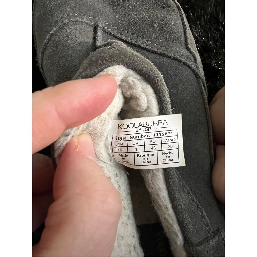 Koolaburra by UGG Graisen Slipper Casual Shoe, No. 1115871, Size 10, Color Grey - Picture 4 of 6